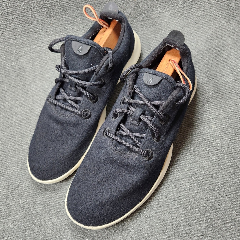 Allbirds Wool Runners Mens 13โ Navy Black Merino Wool Low Top Sneakers 0621 NV1